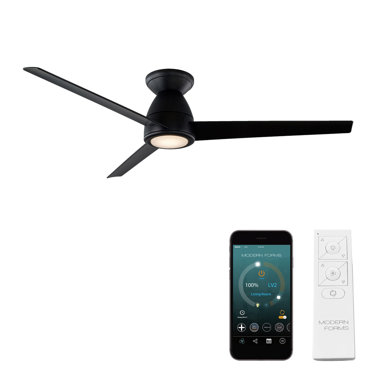 Tip Top 3-Blade 52" Flush Mount Ceiling Fan