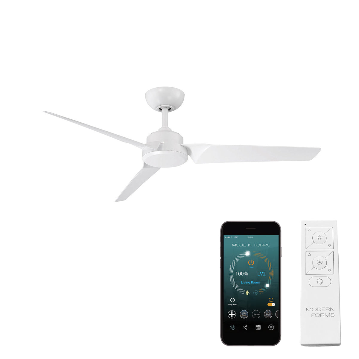 Roboto 3-Blade 52" Ceiling Fan